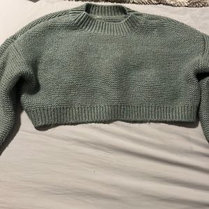 cropped green sweater from Garage. size small